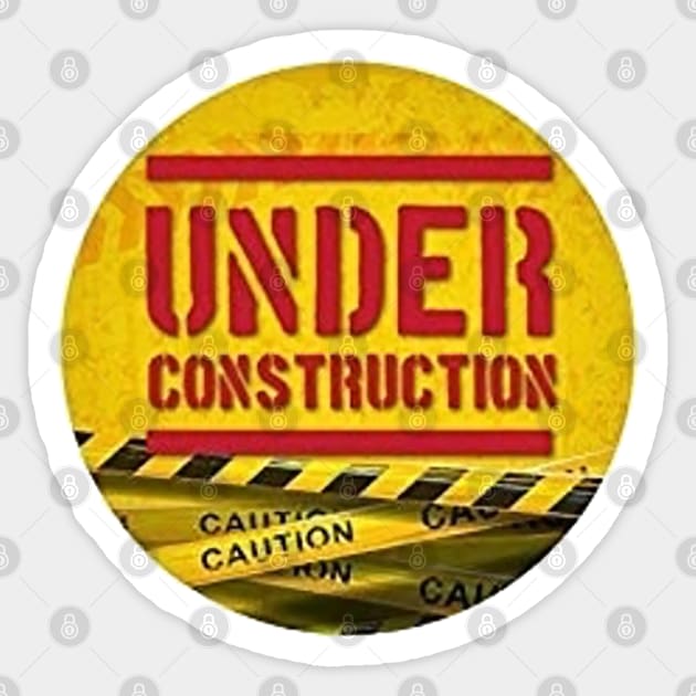 Under construction Sticker by  The best hard hat stickers 